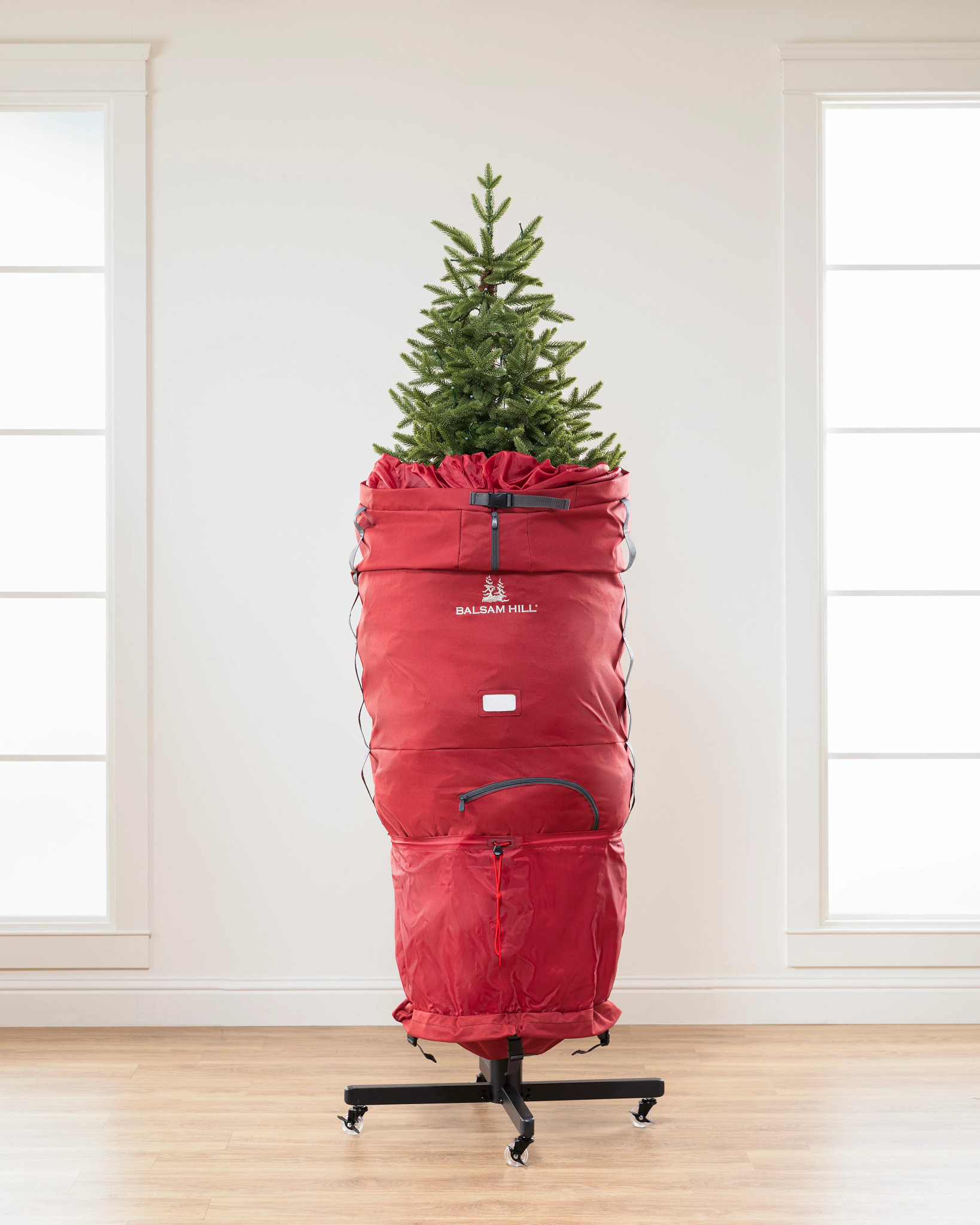 Large Rolling Duffle Christmas Tree Bag Durable Holiday Decor Storage Hold 9 Ft 
